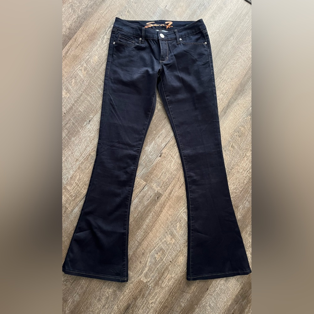 Dark rinse Seven flare jeans